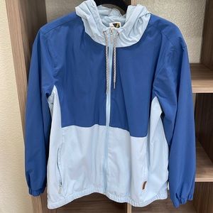 Dark/Light blue windbreaker